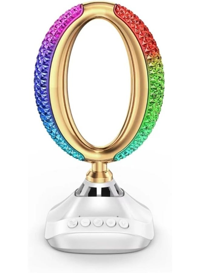 ZAMZIN Quran Speaker Desk Lamp – Rechargeable LED Table Lamp with 7-Color Ambient Light, Adjustable Brightness, Wireless Control, Ideal for Home, Office, and Islamic Gift Use - Image 1